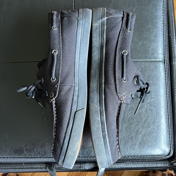 TIMBERLAND men’s canvas deck shoes. Black in size 9M. EUC. - Picture 7 of 10